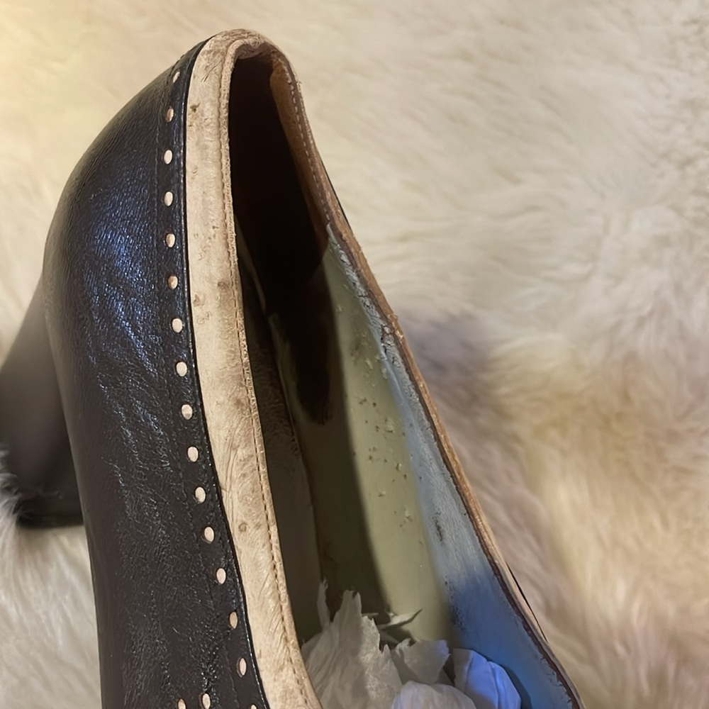 True vintage Oxford block heeled shoe - Picture 8 of 13